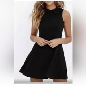 SPANX Elegant Black Fit and Flare Sleeveless A-line Dress